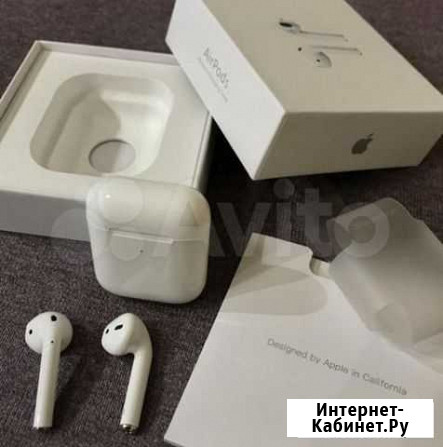 AirPods 2+беспроводные i12 наушники в подарок Красноярск - изображение 1