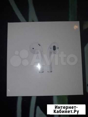 Продам Новые Air pods 2 запакованные Пермь - изображение 1