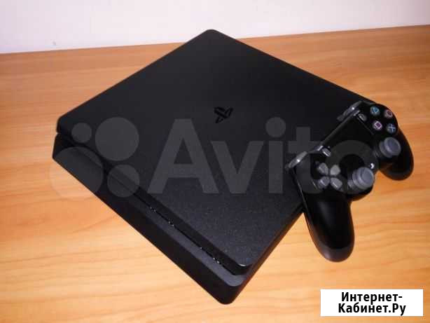 Sony PS4 Slim 500Гб + 3 диска с играми Пенза - изображение 1