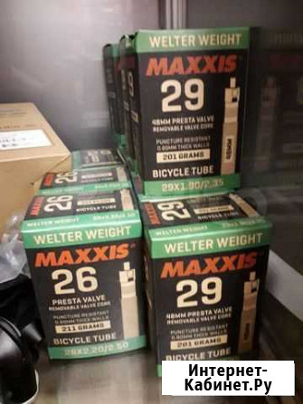Новые камеры Maxxis 26, 27,5, 29, Presta Екатеринбург - изображение 1