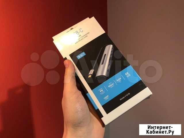 Переходник USB-C iNeez 9in1 3USB3.0/SD/TF/hdmi/Aud Пенза - изображение 1