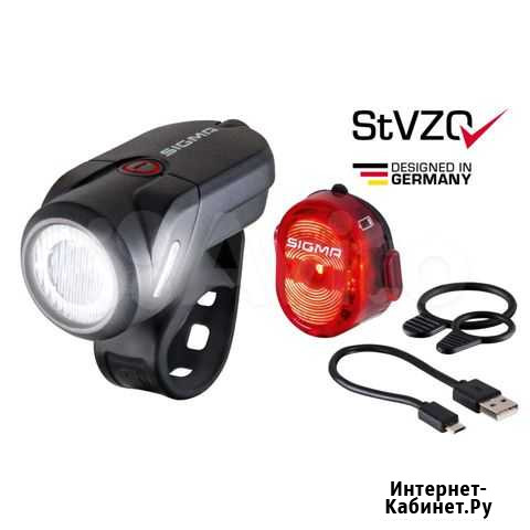 Комплект освещения/фара sigma sport aura 35 USB Лыткарино - изображение 1