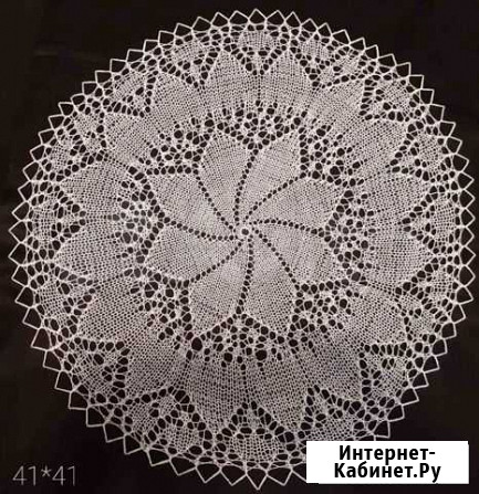 Ажурная вязаная салфетка спицами Северодвинск - изображение 1