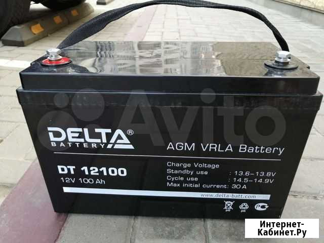 Аккумулятор DT 12100 100ач 12В delta Воронеж - изображение 1
