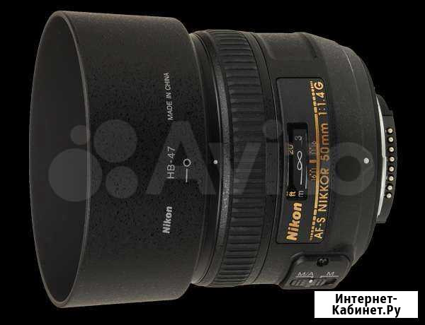 Объектив Nikon 50mm f/1.4g af-s nikkor Новосибирск - изображение 1