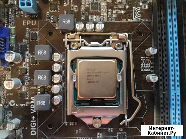 Asus B75-M plus + i3-3240 + 8gb RAM 1600 Mhz Санкт-Петербург - изображение 1