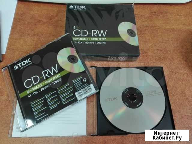 Хорошие TDK (CD-RW) в slim коробках(по 5 штук) Новосибирск - изображение 1