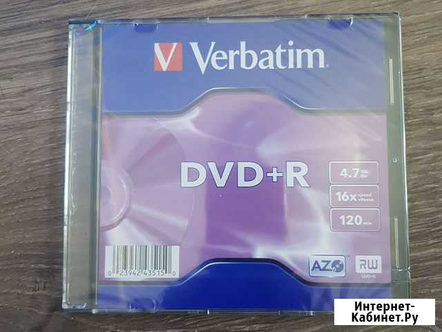 Болванка dvd+r Verbatim 16x 20шт Иркутск - изображение 1