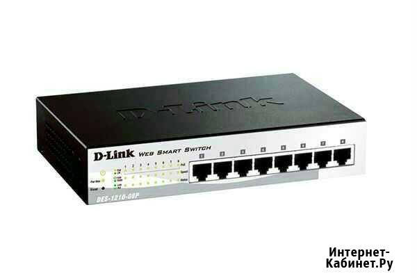 D-Link DES-1210-08P Настраиваемый коммутатор Web S Санкт-Петербург - изображение 1
