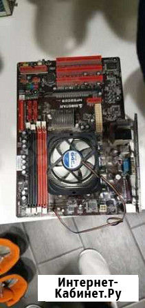 Материнская плата + Процессор AMD Athlon II X3 460 Тверь - изображение 1