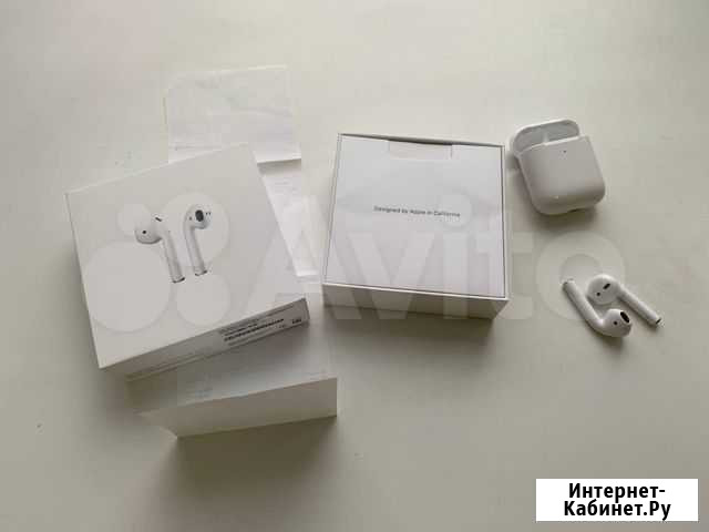 Наушники Apple AirPods 2 (с беспроводной зарядкой) Томск - изображение 1