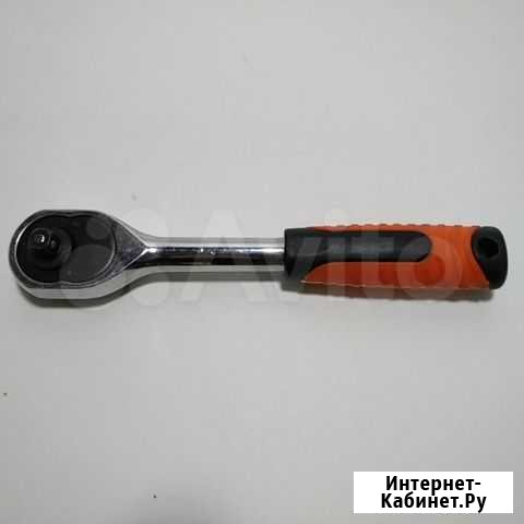 Трещотка 1/4DR L160мм 24зубца GS Иркутск - изображение 1