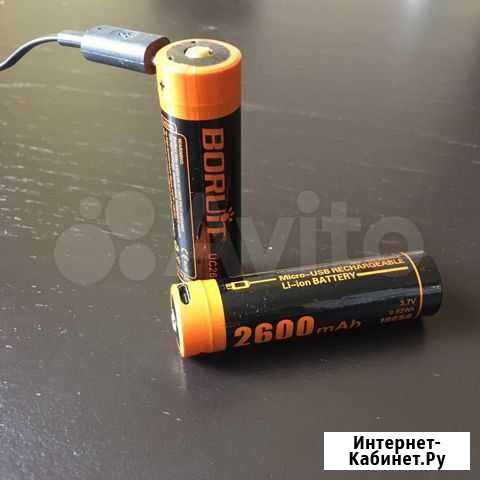 Аккумулятор Boruit 2600 mAh с гнездом micro usb Москва - изображение 1