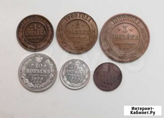 Подборка копеек с 1909 по 1916. Все разные Санкт-Петербург - изображение 1