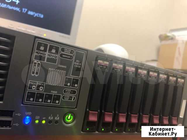 Сервер HP Proliant DL380 G5 (E5450x2/4GB/HDDx8) Брянск - изображение 1