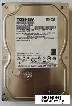 Жесткий диск 3,5 Toshiba 1TB Улан-Удэ - изображение 1