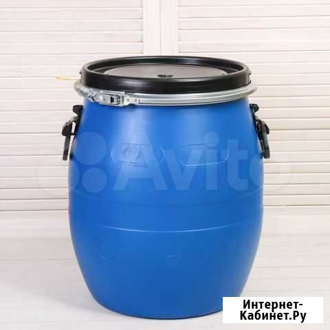 Бочка пищевая Оpen Top Drums 48л с крышкой Казань Сызрань - изображение 1