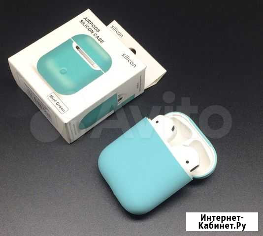 Чехол Airpods Мятный Тонкий Силикон Mint Green Нижний Новгород - изображение 1