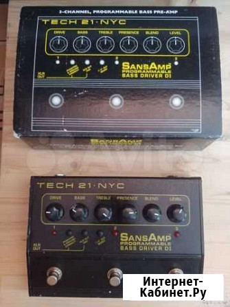 Преамп Tech21 Sansamp Bass Driver DI Programmable Белгород - изображение 1
