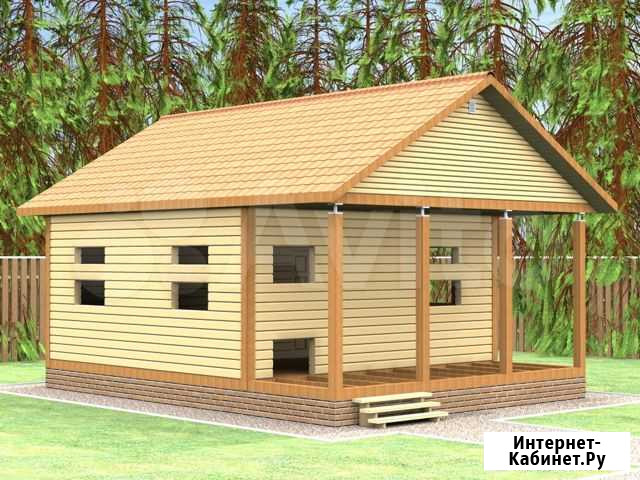 Дом из бруса 6*8 под усадку Северодвинск - изображение 1