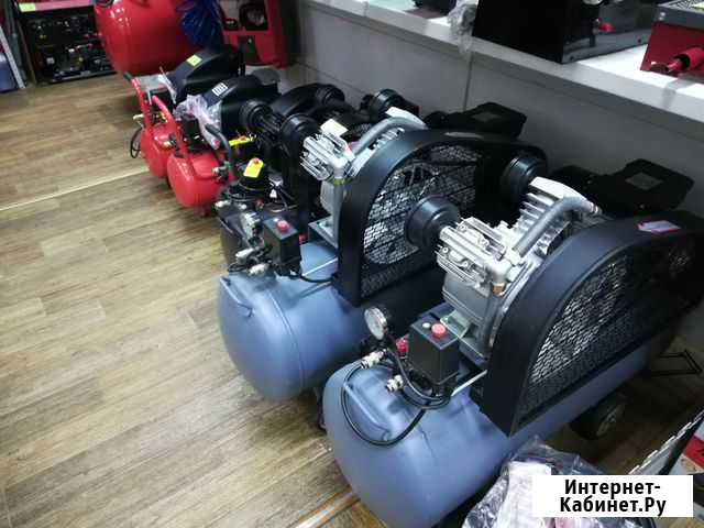 Компрессор 100 л. Ременной кмр-35100 новый Иркутск - изображение 1