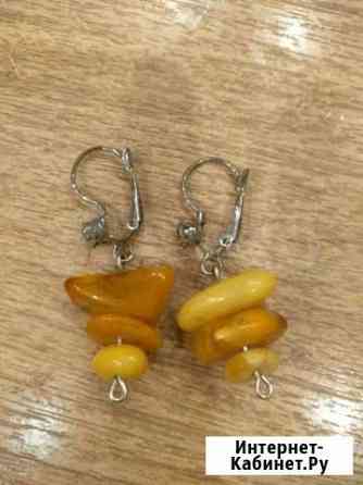 Серьги из янтаря Таганрог