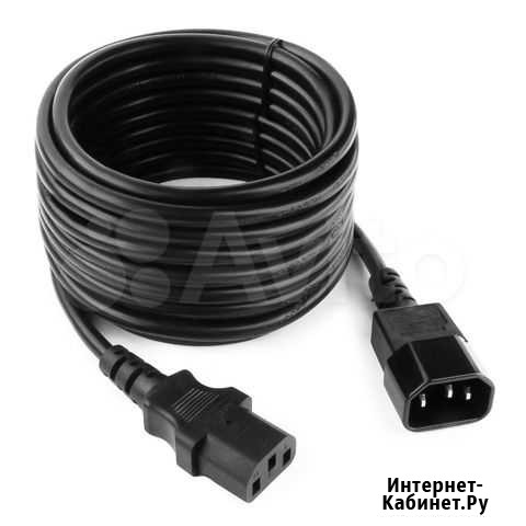 Удлинитель питания PC IEC-C14 - IEC-C13 5,0 м Челябинск - изображение 1