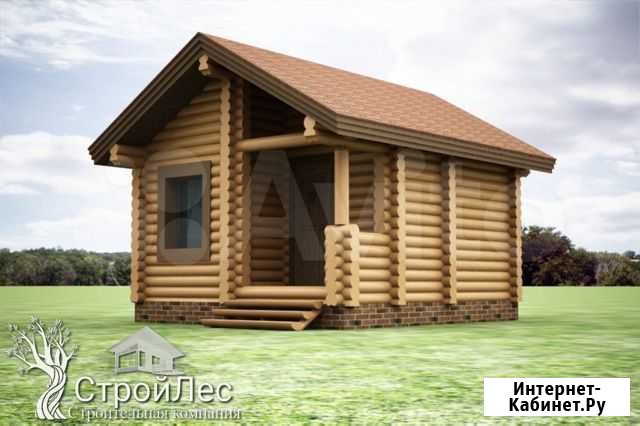 Баня из Оцилиндрованного бревна 4,5х5 Казань - изображение 1