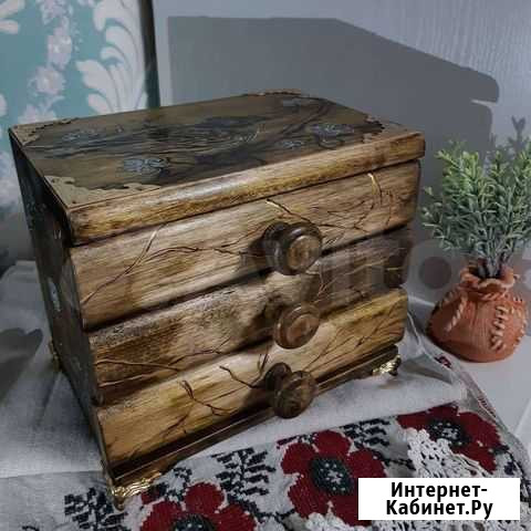 Комод-шкатулка деревянный Жуковка - изображение 1