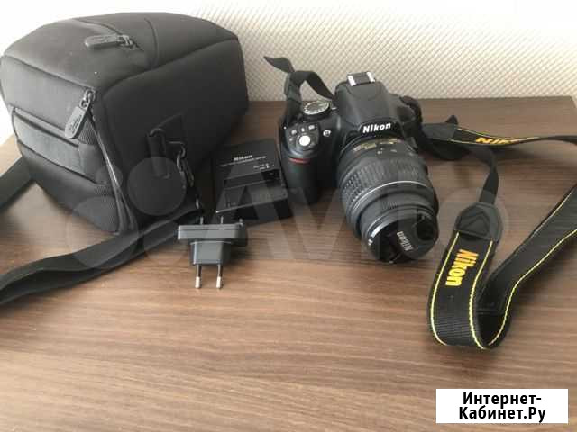 Зеркальный фотоаппарат Nikon D3100, 18-55mm Краснодар - изображение 1