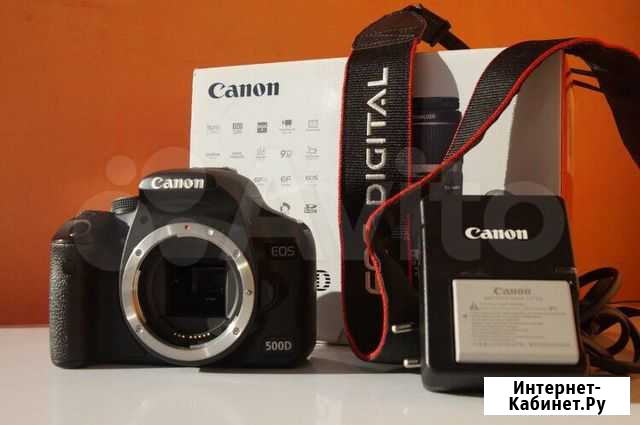 Зеркальный фотоаппарат Canon EOS 500d Body Челябинск - изображение 1