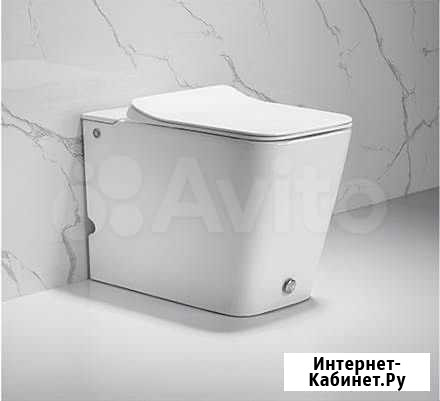 Приставной унитаз с функцией импульсного смыва Cer Чебоксары - изображение 1