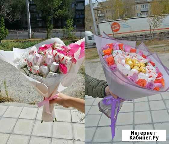 Сладкие букеты с розами Волгоград - изображение 1