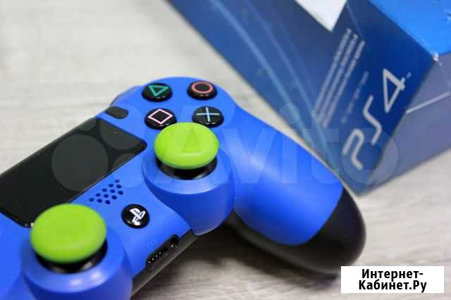 Геймпад Dualshock 4 (v2) для PS4 (синий + стики) Барнаул - изображение 1