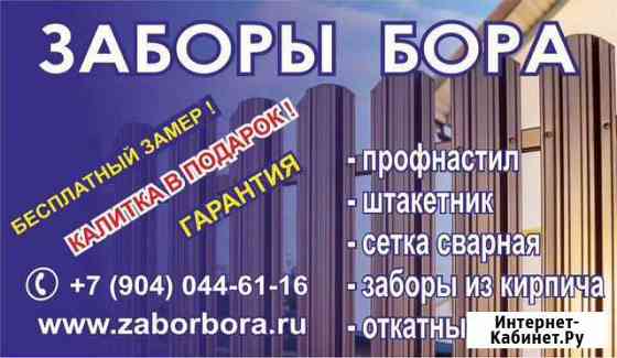 Заборы Бора Бор