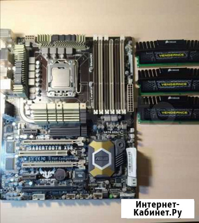 Sabertooth x58/x5650/12gb Шуя - изображение 1