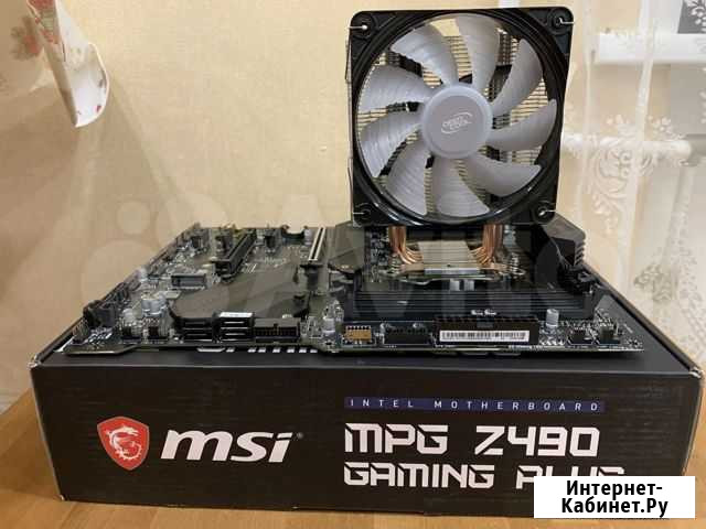 MSI MPG Z490 gaming plus + I 5 10600K + Кулер Барнаул - изображение 1