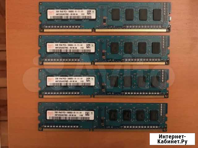 Hynix 8 GB DDR3 4 x 2GB 1Rx8 PC3 -10600 1333 MHz Красноярск - изображение 1