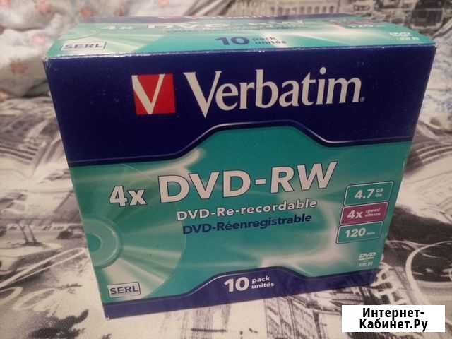 Болванка verbatim dvd-rw 4x 4.7gb Москва - изображение 1