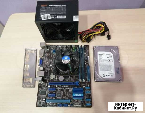 Мать + проц + кулер + память + HDD + бп Красноярск - изображение 1