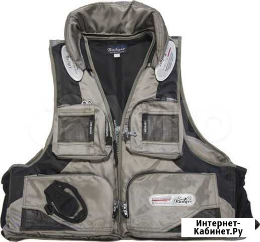 Спас. жилет grey (AQ-302grey) Badger Барнаул - изображение 1