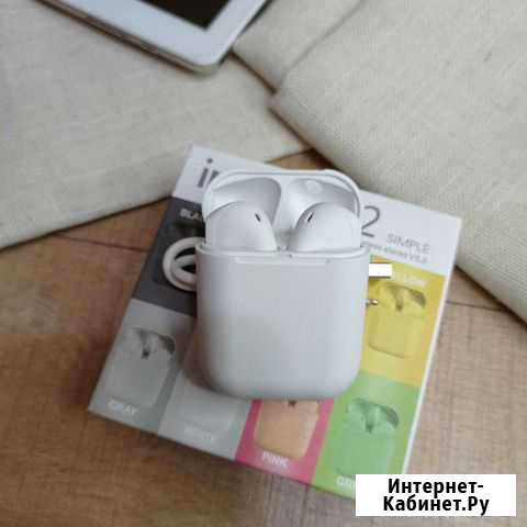 Airpods 12 с шикарным звуком разных цветов Махачкала - изображение 1
