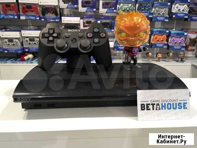 PS3 Super Slim 500GB + Power Bank Apple + наушники Челябинск - изображение 1