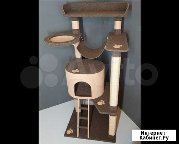 Комплексы когтеточки с домиком для кошки Казань - изображение 1