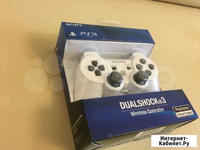 Белый джойстик для Sony PS3 Екатеринбург - изображение 1