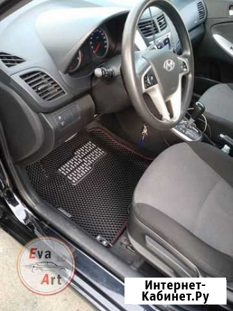 EVA (эва) коврики 3D на Hyundai Solaris Томск - изображение 1