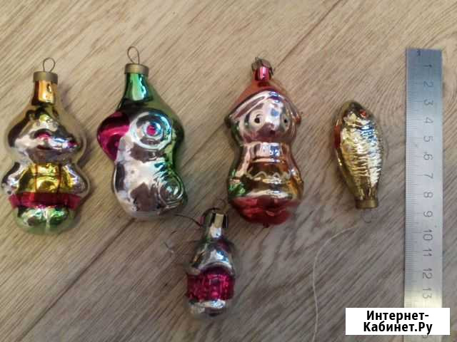 Елочные игрушки времен СССР, стекло Владимир - изображение 1