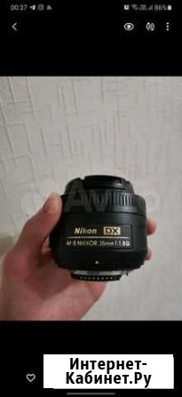 Объектив nikon 35 mm f 1 8 g Щёлково - изображение 1