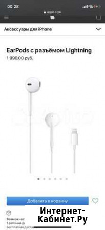 Наушники earpods Лодейное Поле - изображение 1