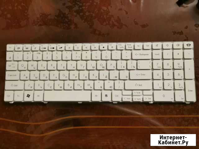 Клавиатура packard bell TM85 (RU) белая Кизляр - изображение 1